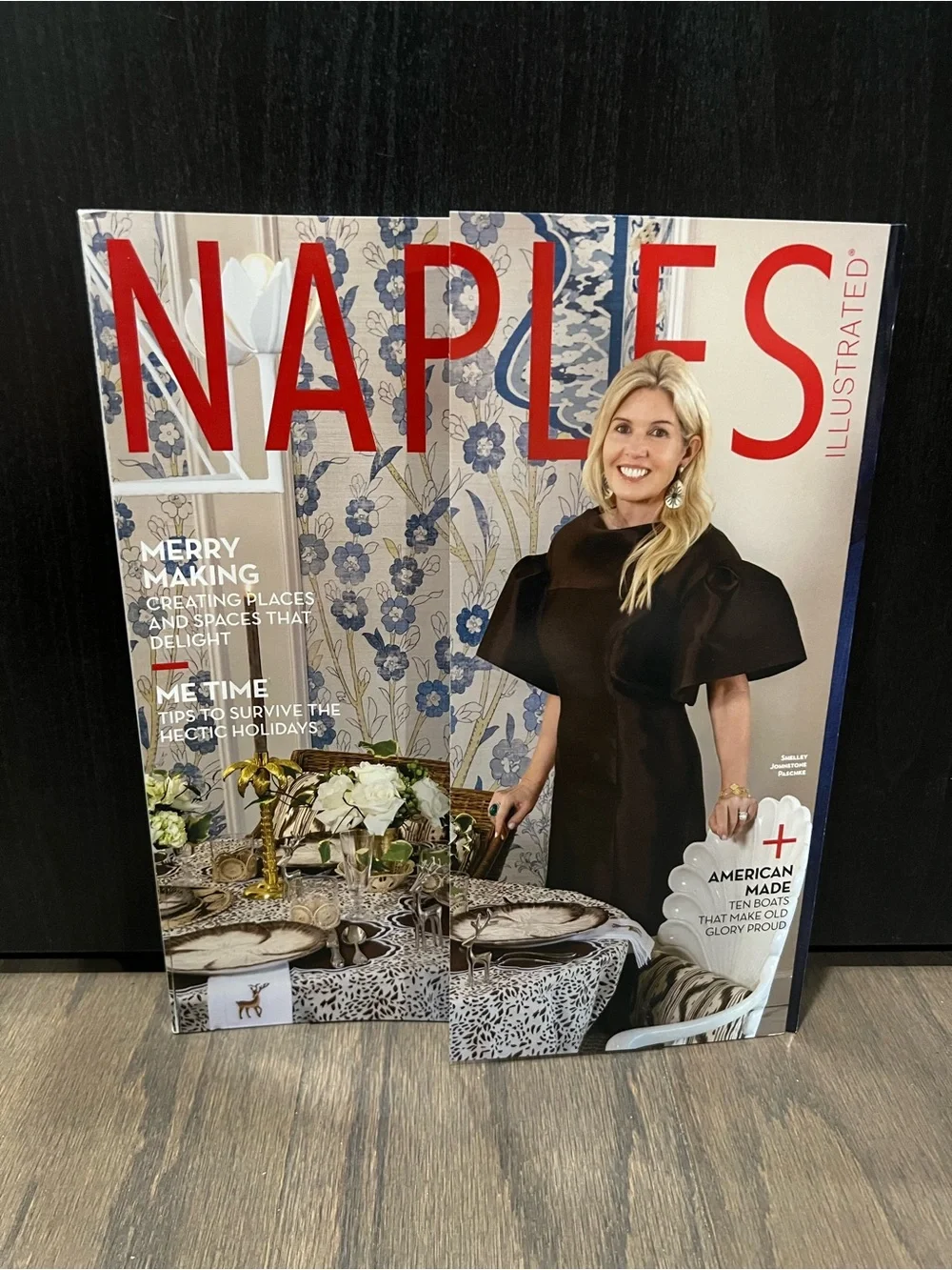 Naples Illustrated Dec 2022 Magazine Split French Door Cover Marissa Collections